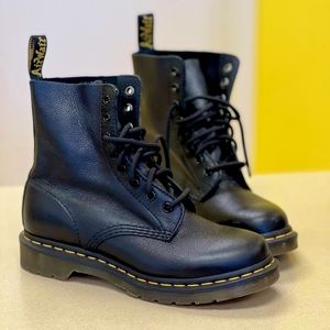 Dr. Martens leather lace up boot.